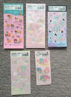 リトルツインスターズ シール 5シートセット【平成レトロ】