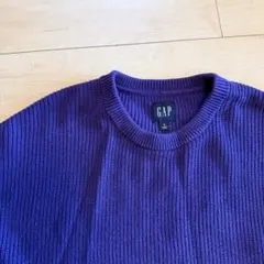 GAP 紫色 リブ編み クルーネックセーター
