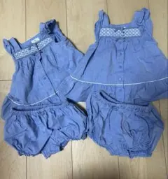 KUMIKYOKU ベビー服 セットアップ 80cm 双子のサムネイル