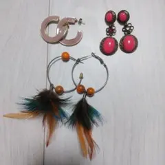 3COINS ピアス3点セット