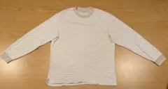 ユニクロエアリズムコットンボーダー長袖Tシャツ