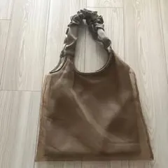 tal. by yumi. ギャザー チュール バッグ 中茶のサムネイル