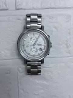 【ジャンク品】FOSSIL メンズ 腕時計 クロノグラフ シルバー