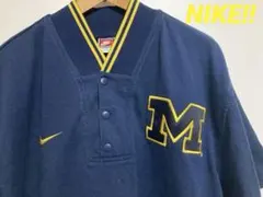 【90sヴィンテージ】 NIKE×ミシガン 大学 ゲームシャツ テームNIKEのサムネイル