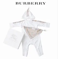 BURBERRY ３Ｍサイズ　出産祝いセット 現行タグ ロンパース スタイ