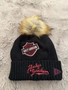 Harley-Davidson ブラックニット帽 ワンサイズ