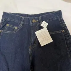 新品　お洒落ジーンズ　裾ジッパーデザイン