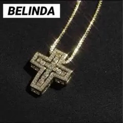 【正規品 完全未使用】BELINDA ベリンダ クロスネックレス ゴールド
