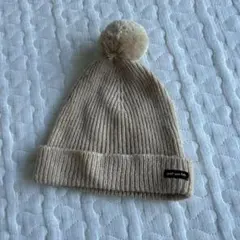 quot; use fifth ベージュ ポンポン付きニット帽