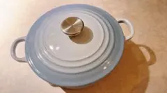 LECREUSET スカイブルー 水色 オーバル両手鍋 25cm ル・クルーゼ