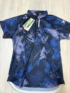 新品　Mサイズ　OAKLEY ポロシャツ ポロ　オークリー　ゴルフ　レディース青のサムネイル
