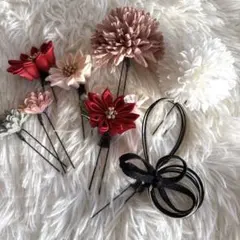 成人式　結婚式　卒業式　髪飾り　和装髪飾り8個セット