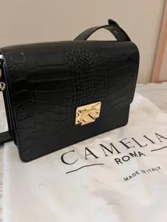 美品CAMELIA ROMA 本革 2WAYハンドバッグ 通勤高見え 人気モデル 