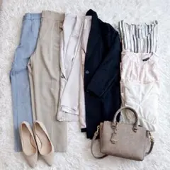 オフィスカジュアルまとめ売り7点 ジャケット2着付S〜M通勤コーデ