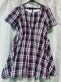 dazzlin ギンガムチェックワンピース