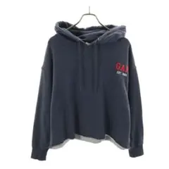 GAP ギャップ ヴィンテージ風 スウェット パーカー L ネイビー 古着風