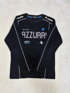 Lotto AZZURRI ブラック 長袖 Tシャツ Lのサムネイル