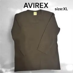 AVIREX アヴィレックス デイリー Vネック 7分袖 Tシャツ 黒　XLのサムネイル
