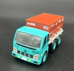 【希少カラー】建設隊2 大型コンテナトラック 緑 チョロQ 入手困難 中古