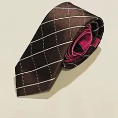 BRICK HOUSE ネクタイ ブラウン×ピンク 美品