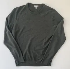 ユニクロ エクストラファインメリノ セーター ニット クルーネック S オリーブ