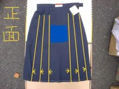 通学用プリーツスカート（ヒダヒダスカート）夏用？合服生地？ウエスト6０未使用品のサムネイル