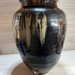 素朴な酒徳利　江戸時代後期　醤油入れ　甕 素朴な酒徳利 江戸時代後期 醤油入れ 甕