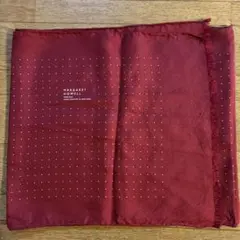 MARGARET HOWELL 赤 ドット柄 スカーフ