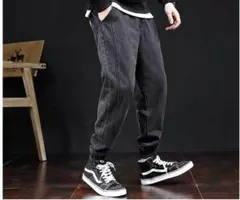 メンズ パンツ ジーンズ ハロンパンツ花柄　 細身 流行トレンド ゆったり大きい