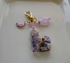 リバーシブル 猫型チャーム オルゴナイト