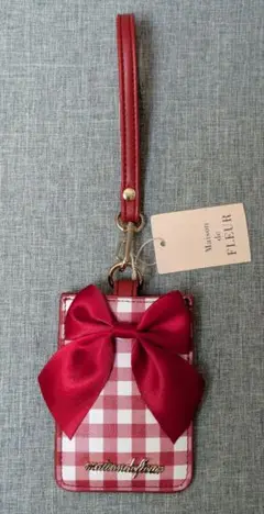 未使用　Maison de FLEUR ギンガムチェック カードケース