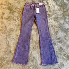 【新品】happy face S デニム ジーンズ フレアカット レディース