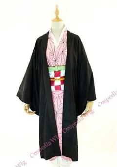 鬼滅の刃　竈門禰豆子 風 コスチューム　着物　鬼滅の刃　コスプレ　衣装　鬼滅