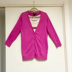 Gap ピンク カーディガン 五 七分袖 タンクトップ付のサムネイル