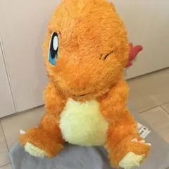 【ポケモン】ヒトカゲ ぬいぐるみ　めちゃもふくっと　くつろぎタイム　約30cm