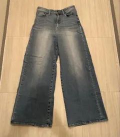 GLOBAL WORK ワイドデニム　ウォッシュブルー　Mサイズ