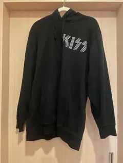 KISS パーカー ブラック メンズ