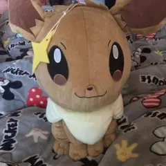 ポケモン めちゃでかコロッとまんまるぬいぐるみ つぶらなひとみ イーブイ