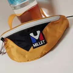 B1）美品 MILLET ボディバッグ・ウエストポーチ イエロー
