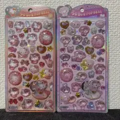 正規品　うるちゅる　ベビー　ハローキティ マイメロディ ポップシール 2セット
