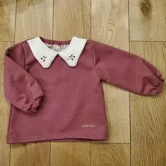 【新品】プティマイン　キラキラチェリートレーナー　長袖　100