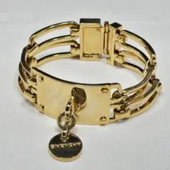 ジバンシィ GIVENCHY ジップ レザー ブレスレット バングル 黒 - メルカリ