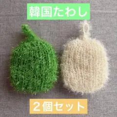 韓国たわし　２個セット　スセミ　たわし　食器用スポンジ　軽量　速乾　キッチンのサムネイル