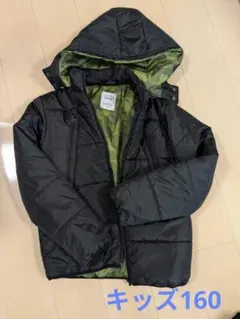 ikka キッズ 160 ブラック 迷彩柄 アウター