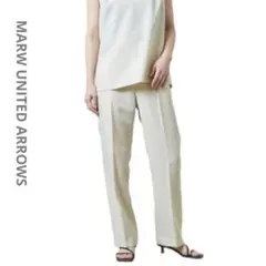 マルゥユナイテッドアローズ リネンライクパンツ 36 ナチュラル