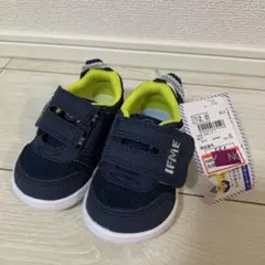 【新品未使用】IFME ベビーシューズ 12.0 ネイビー/ライム