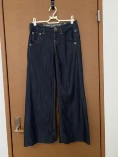 SWORD FISH デニムパンツ 綿100% ワイド セミフレア