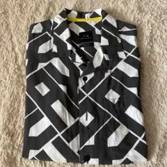 極美品◎ARMANI EXCHANGE 半袖 オープンカラーシャツ とろみ素材のサムネイル