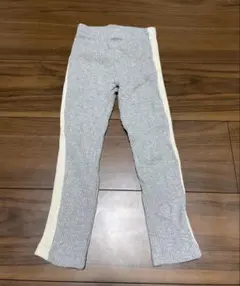 リブ編み　グレー　サイズ9 110cm おしゃれ　パンツ　レギンス