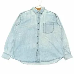 ヴィンテージ デニムシャツ BD長袖シャツ 胸ポケット US古着y11①